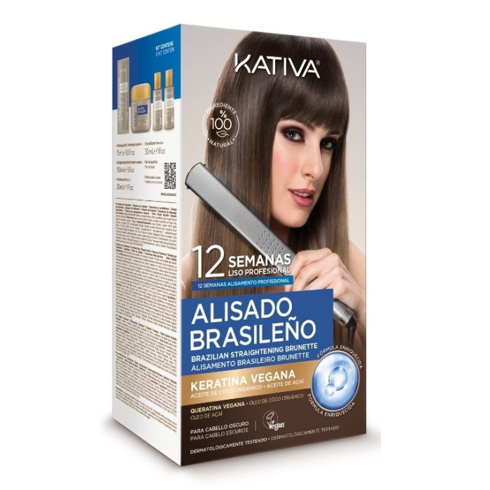 Kit lisciante brasiliano per capelli scuri - Kativa - 1