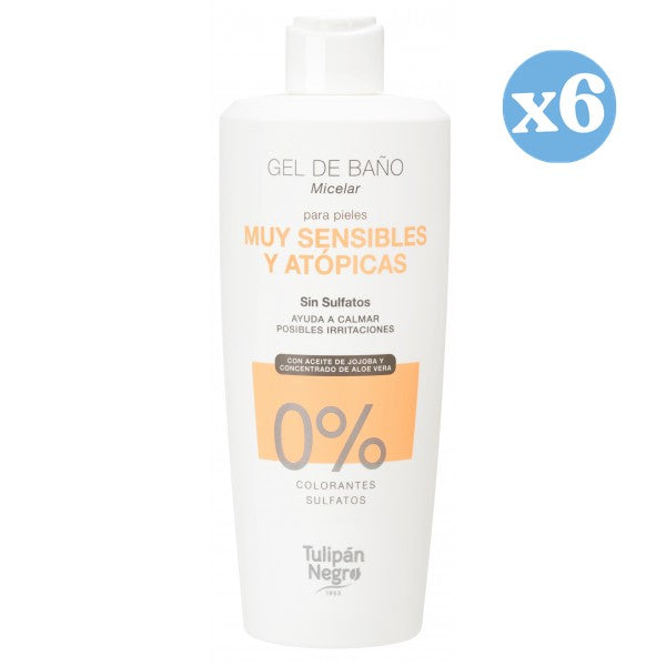 Confezione 6x - Gel micellare per pelli molto sensibili e atopiche - Tulipan Negro - 1