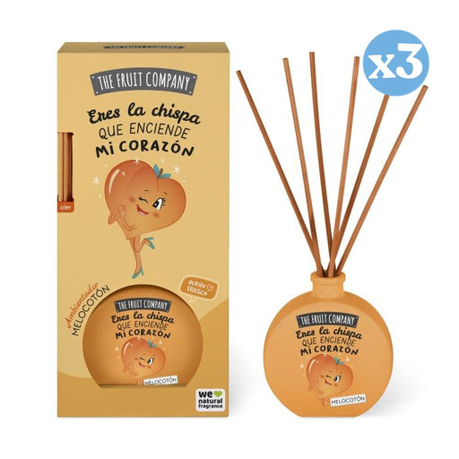Confezione da 3 - Diffusore di profumo Mikado 40 ml - The Fruit Company - The Fruit Company - 1