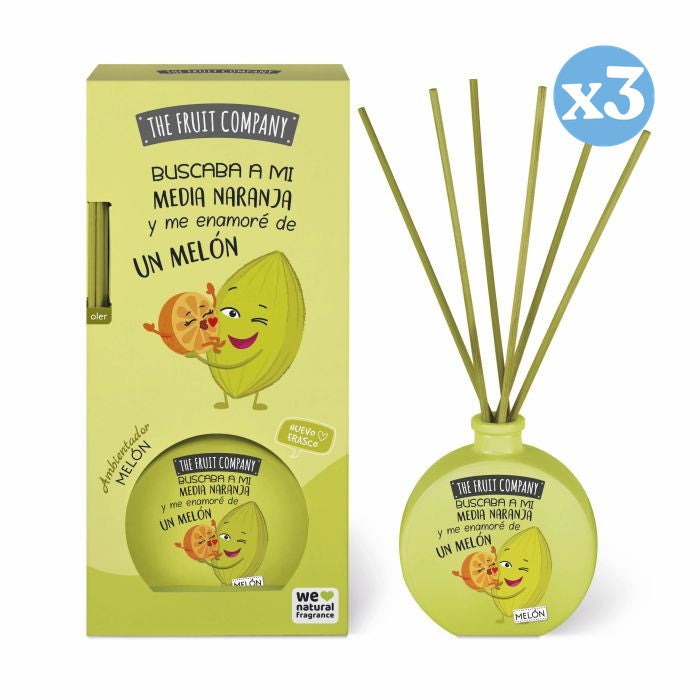 Confezione da 3 - Diffusore Mikado 40 ml - Melone - The Fruit Company - The Fruit Company - 1