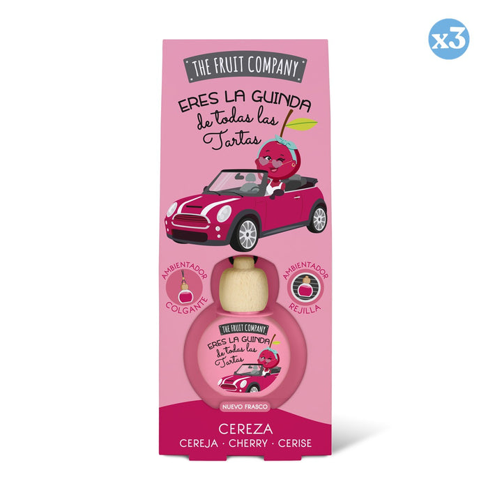 Pack 3x - Deodorante per auto 6,5 ml - Ciliegia - The Fruit Company - The Fruit Company - 1