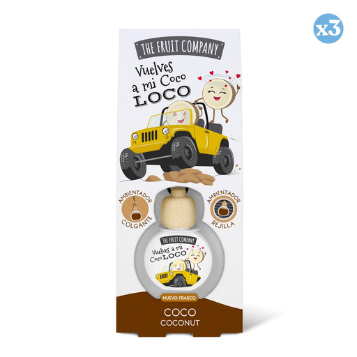 Confezione 3x - Profumatore per Auto 6,5 ml - Cocco - The Fruit Company - The Fruit Company - 1