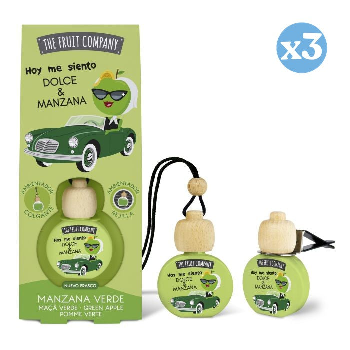 Confezione 3x - Profumo per Auto 6,5 ml - Mela Verde - The Fruit Company - The Fruit Company - 1