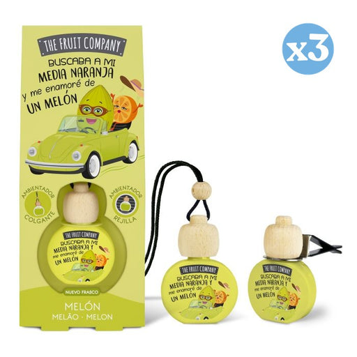 Confezione 3x - Profumo per Auto 6,5 ml - Melone - The Fruit Company - The Fruit Company - 1