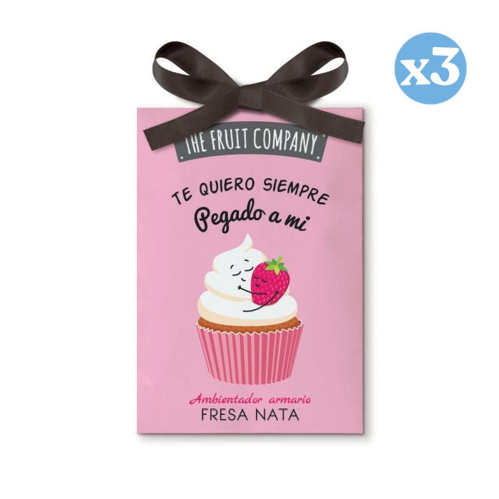 Confezione 3x - Deodorante per armadio 13 gr - Fragola Panna - The Fruit Company - The Fruit Company - 1