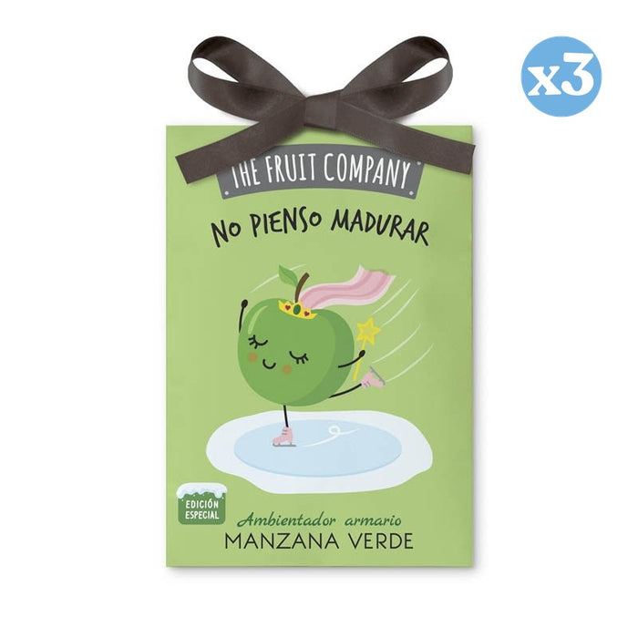 Pacco da 3 - Profumatore per Armadio 13 g - Mela Verde - The Fruit Company - The Fruit Company - 1