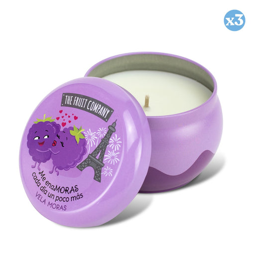 Pacco da 3 - CANDELA LATTINA 1 STOPPINO MORE - THE FRUIT COMPANY - The Fruit Company - 2
