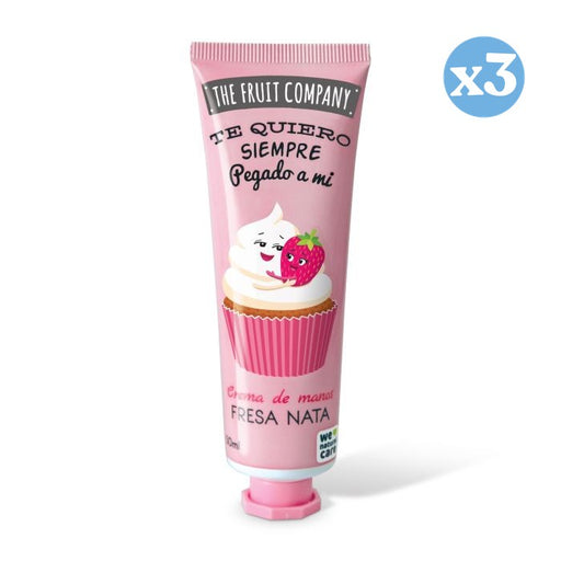 Pack 3x - Crema per le mani 50 ml - Fragola Panna - The Fruit Company - The Fruit Company - 1