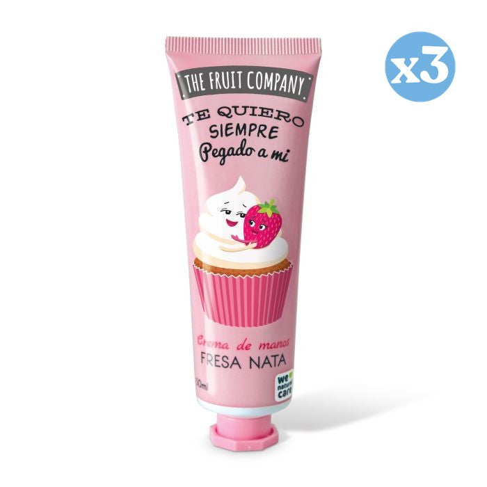 Pack 3x - Crema per le mani 50 ml - Fragola Panna - The Fruit Company - The Fruit Company - 1