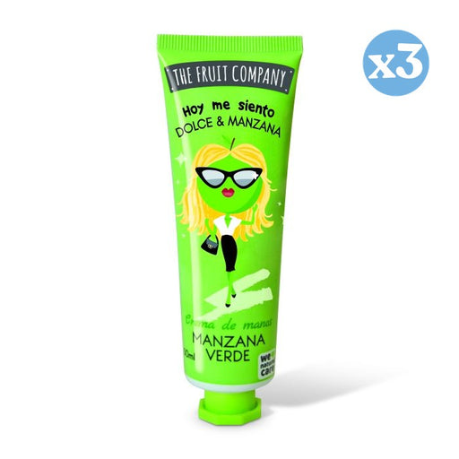 Confezione da 3 - Crema per le mani da 50 ml - Mela Verde - The Fruit Company - The Fruit Company - 1