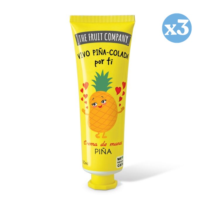 Confezione da 3 - Crema per le mani 50 ml - Ananas - The Fruit Company - The Fruit Company - 1