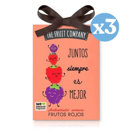 Pacco da 3 - Deodorante per armadi 13 gr - Frutti Rossi - The Fruit Company - The Fruit Company - 1