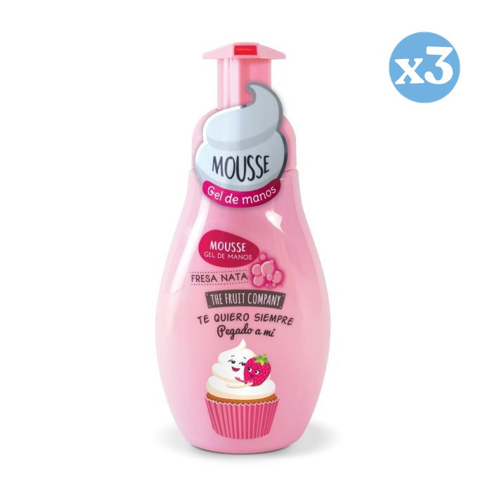 Confezione 3x - Schiuma Gel Mani Fragola Panna - The Fruit Company - The Fruit Company - 1