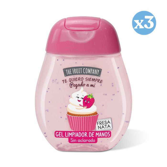Pacchetto 3x - Gel detergente per le mani - Fragola e Panna - The Fruit Company - The Fruit Company - 1