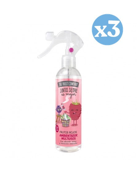 Confezione 3x - Spray Ambientatore Multiuso Frutti Rossi - The Fruit Company - 1