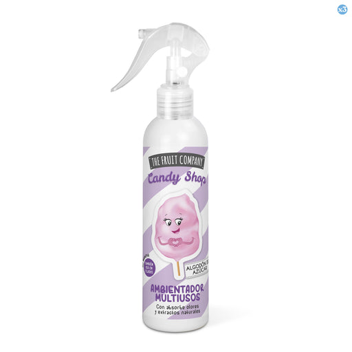 Confezione da 3 - Spray Deodorante Multiuso - Zucchero Filato - Edizione Candy 200ml - The Fruit Company - 1