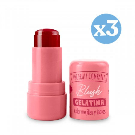 Pacco 3x - 01 Gelatina Blush per Labbra e Guance - Pesca - The Fruit Company - 1