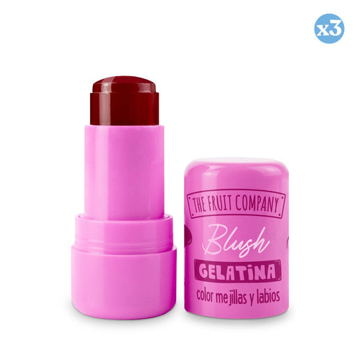 Confezione 3x - 03 Gelatina Blush per Labbra e Guance - Lampone - The Fruit Company - 1