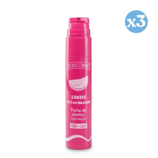 Confezione 3x - Dentifricio alla Menta con Fluoro + Calcio - The Fruit Company - 1