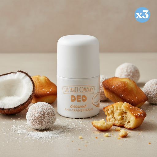 Pacco da 3 - DEO ROLL ON COCCO ANTITRANSPIRANTE SOFT TOUCH - The Fruit Company - 1