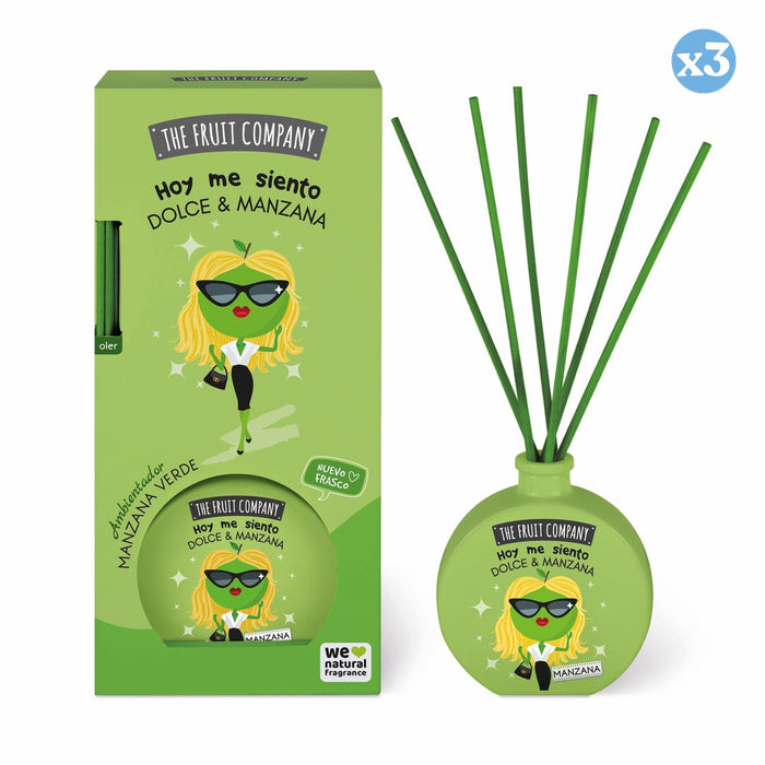 Confezione 3x - Diffusori mikado mela verde - The Fruit Company - 1
