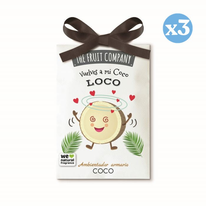 Confezione 3x - Profumo per armadio al cocco - The Fruit Company - The Fruit Company - 1