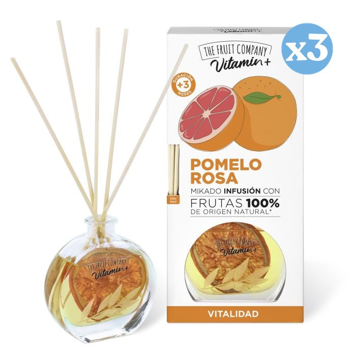 Pacco da 3 - Mikado Infusione Pompelmo Rosa Vitamin+ - The Fruit Company - 1