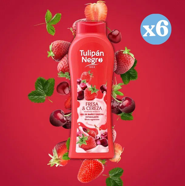 Pack 6x - Gel di passione fragola e ciliegia - Tulipan Negro - 3