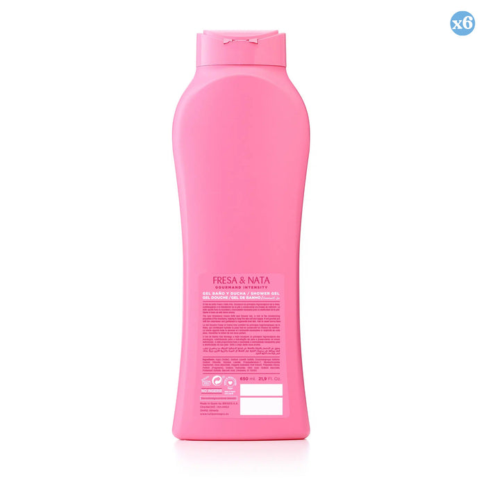 Pacco 6x - Kiss fragola e panna gel doccia e bagno - Tulipan Negro - 2