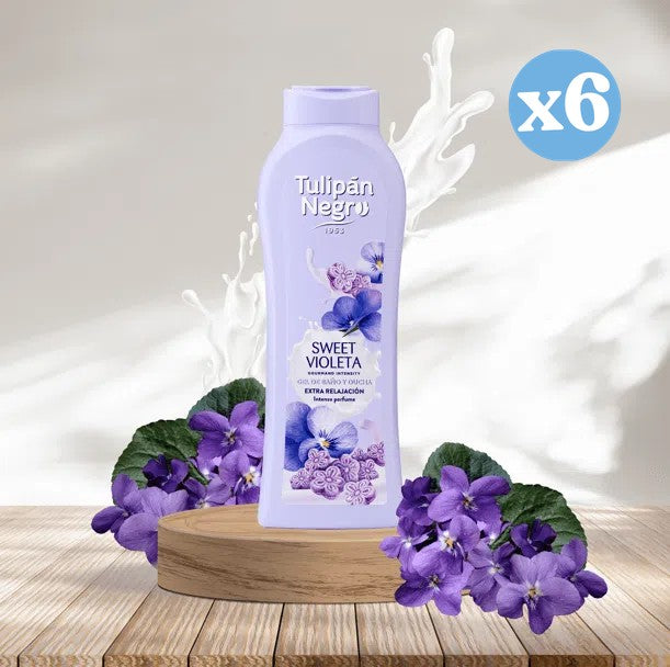 Confezione 6x - Dolce violetta gel doccia e bagno - Tulipan Negro - 3