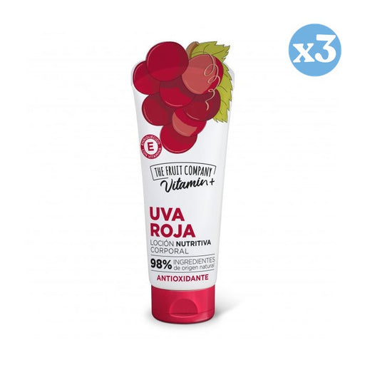 Confezione 3x - Crema Corpo Antiossidante all'Uva - The Fruit Company - 1