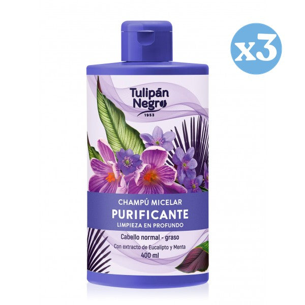 Pacco 3x - Shampoo micellare purificante - Tulipan Negro - 1