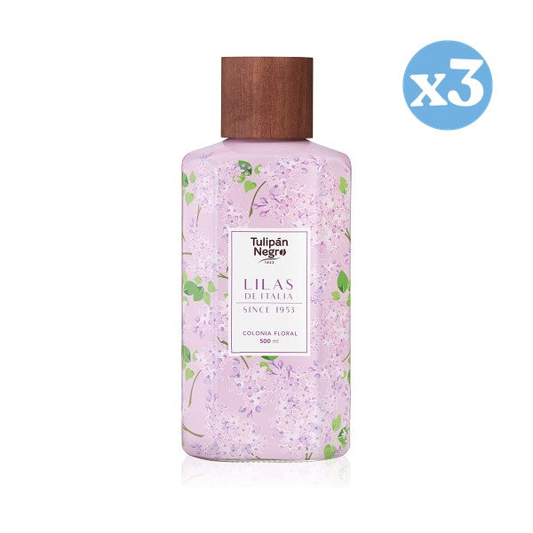 Pacco 3x - Colonia Floreale Lillà d'Italia: 500 ML - Tulipan Negro - 1