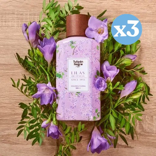 Pacco 3x - Colonia Floreale Lillà d'Italia: 500 ML - Tulipan Negro - 2
