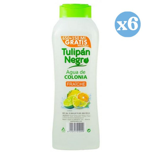 Pack 6x - Acqua di colonia fresca: 800 ML - Tulipan Negro - 1