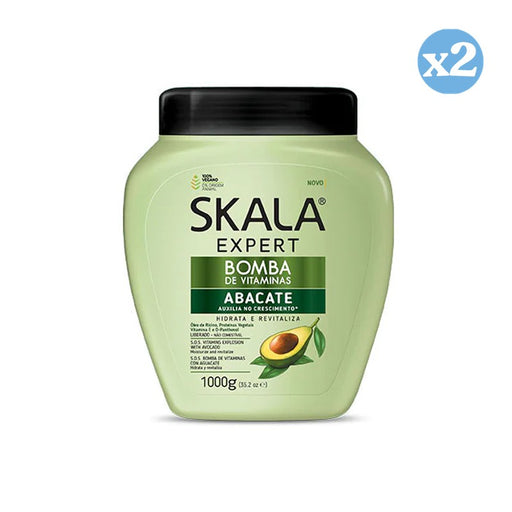Pacco 2x - Crema Condizionante Bomba Vitamine Avocado 1000ml - Skala - 1