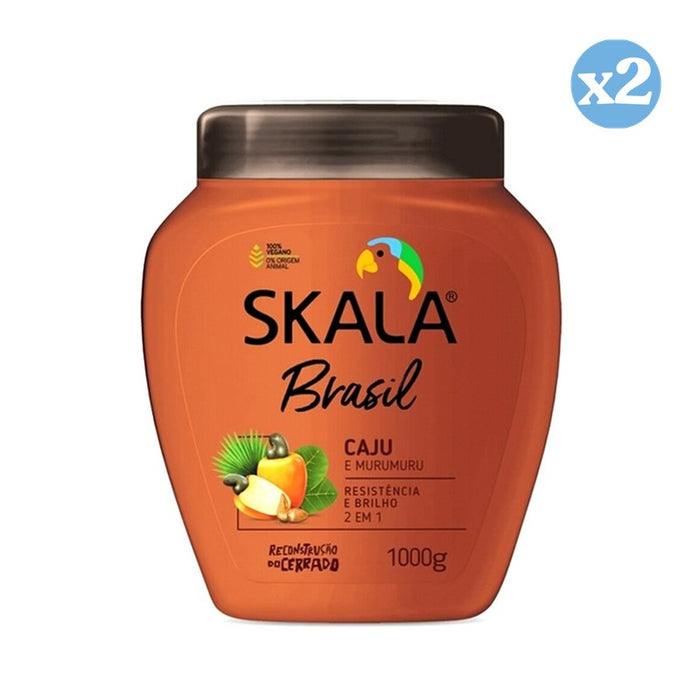 Pacco 2x - Crema Condizionante Caju E Murumuru 1000Ml - Skala - 1