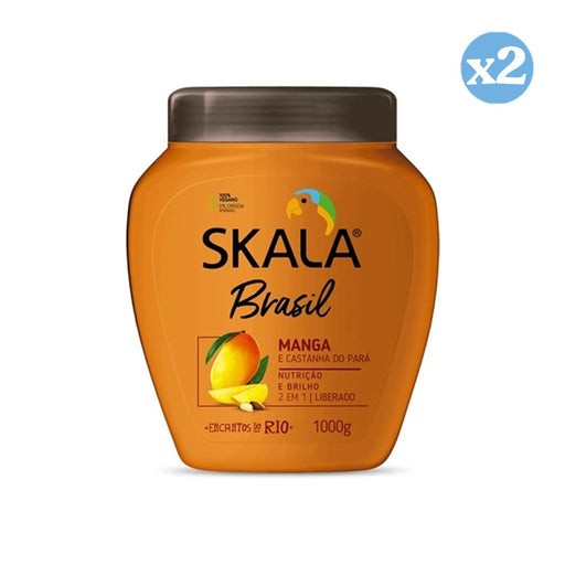Confezione 2x - Crema Condizionante alla Manga e Castagna per 1000 ml - Skala - 1
