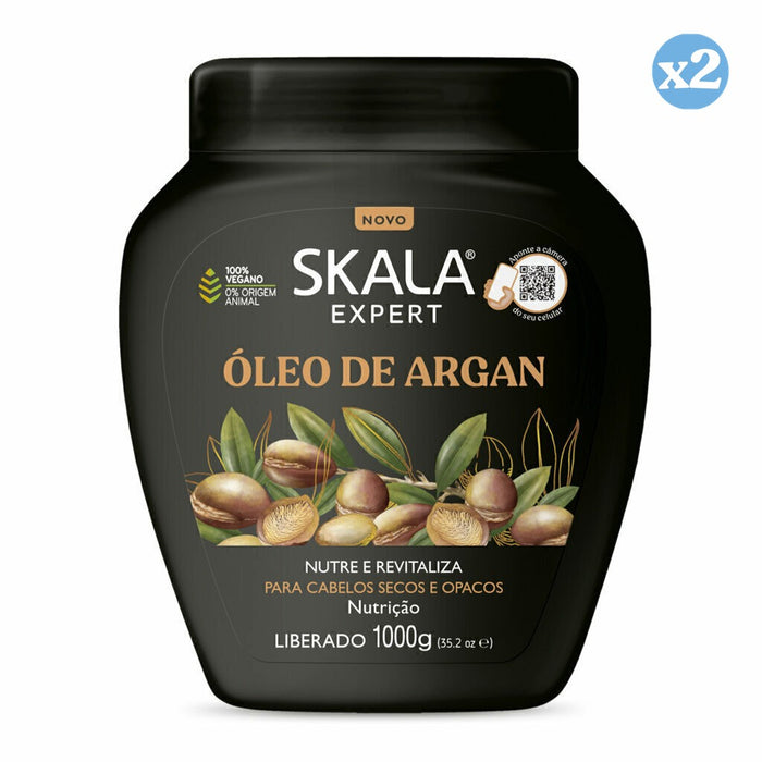 Pack 2x - Crema Condizionante all'Olio di Argan 1000ml - Skala - 1
