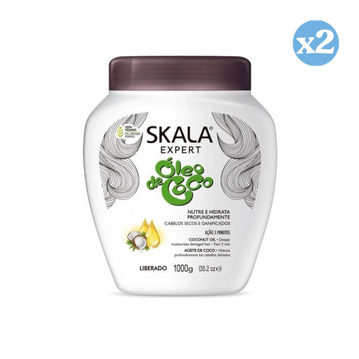 Pacchetto 2x - Crema Condizionante all'Olio di Cocco 1000 ml - Skala - 1
