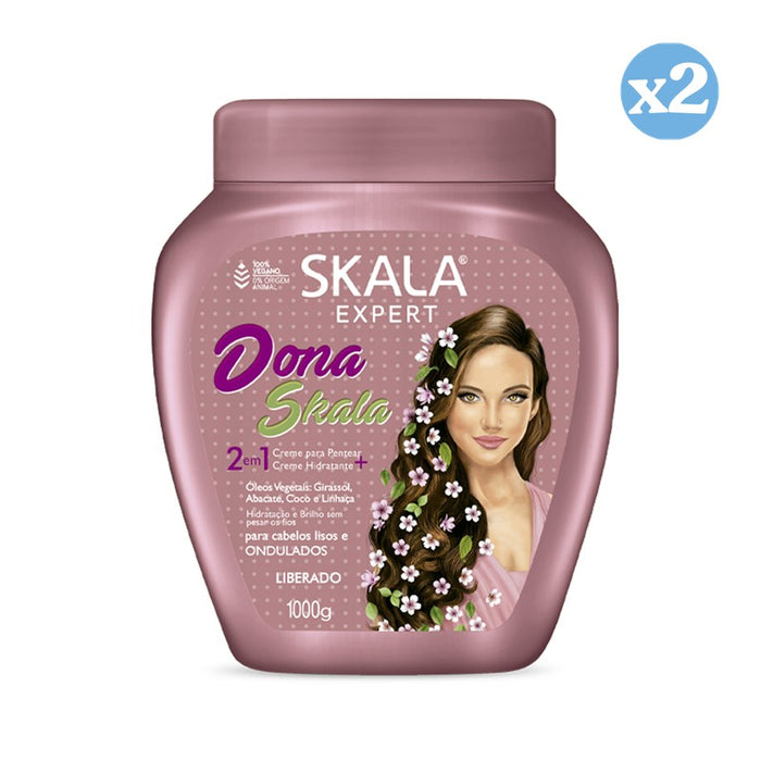 Pacco 2x - Crema Condizionante Dona Skala 1000Ml - Skala - 1