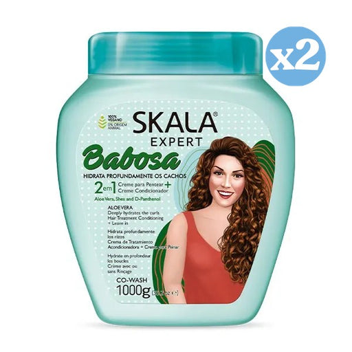 Pacco 2x - Crema Condizionante all'Aloe idratante e nutriente 1000 ml - Skala - 1