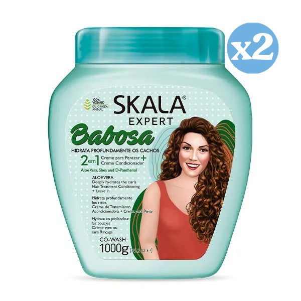 Pacco 2x - Crema Condizionante all'Aloe idratante e nutriente 1000 ml - Skala - 1