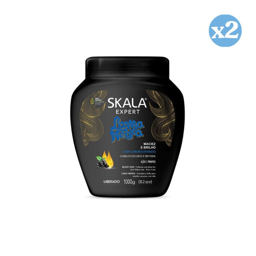 Pacco 2x - Crema Condizionante Fango Nero 1000 ml - Skala - 1