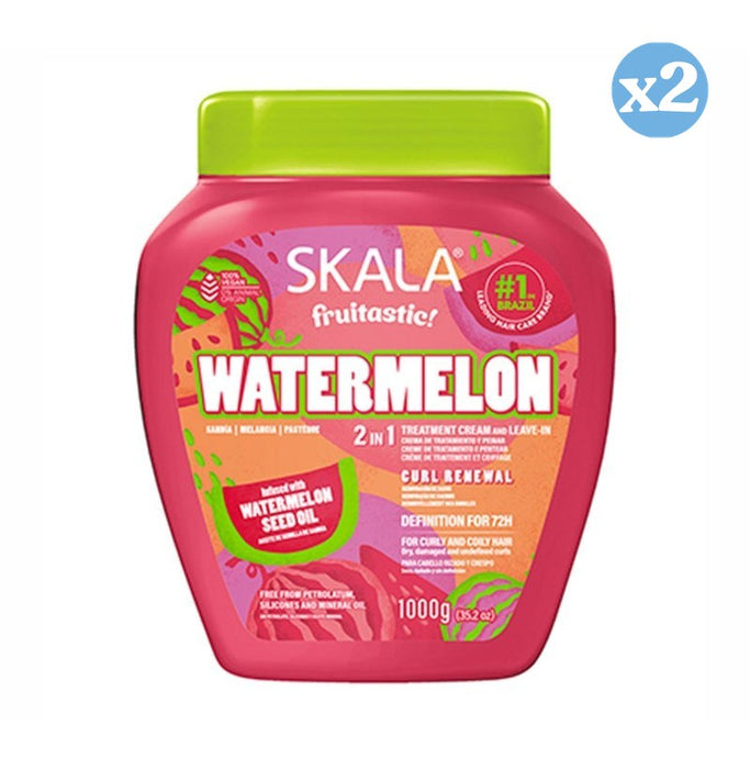 Pacco 2x - CREMA CONDIZIONANTE ALLA CILIEGIA FRUTTASTICA 1000ML 2IN1 - Skala - 1