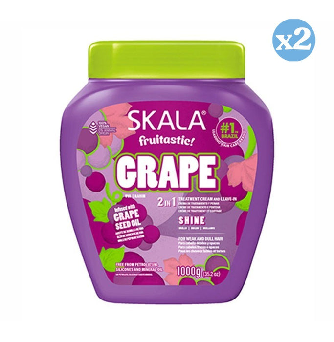 Pacco 2x - CREMA CONDIZIONANTE UVA FRUTASTICA 1000ML 2IN1 - Skala - 1