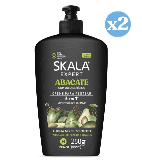 Confezione 2x - CREMA PER CAPELLI ESPLOSIONE DI VITAMINE ALL'AVOCADO 250GR - Skala - 1