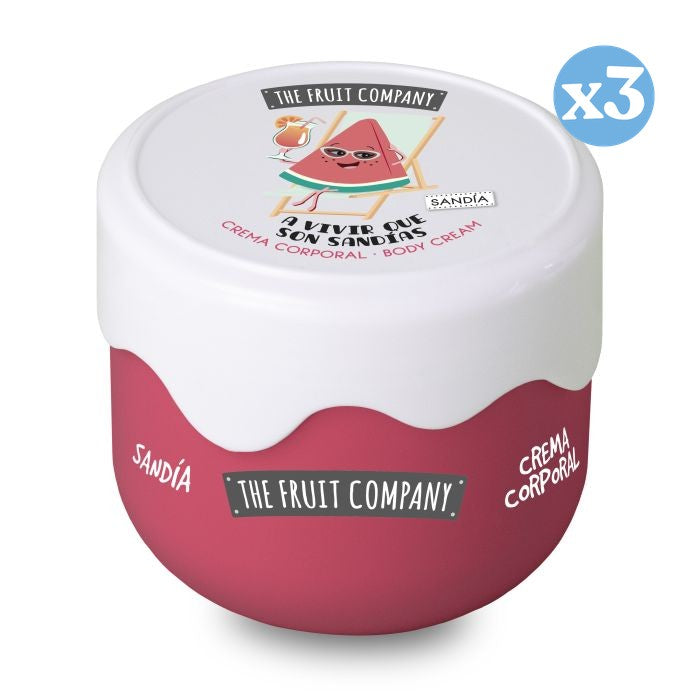 Pacco da 3 - Crema Corpo all'Effetto Seta all'Anguria 200 gr - The Fruit Company - 1