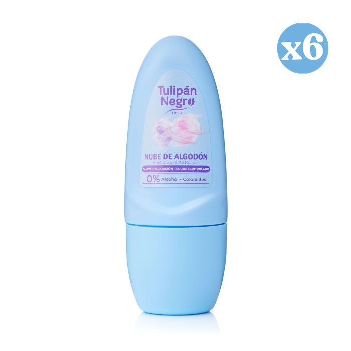Pacco da 6 - Deodorante Roll on Nuvola di Cotone 50 ml - Tulipan Negro - 1