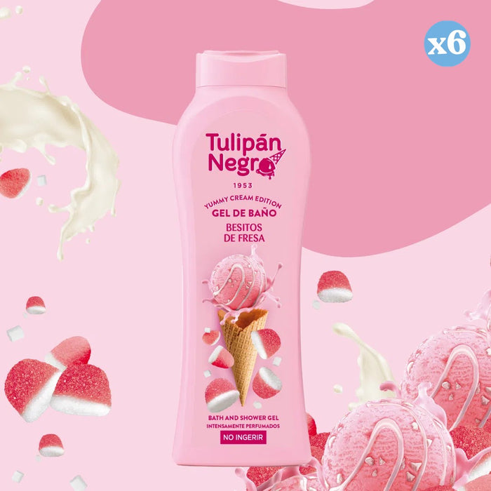Pack 6x - Gel Baci alla Fragola 650 ml - Tulipan Negro - 2